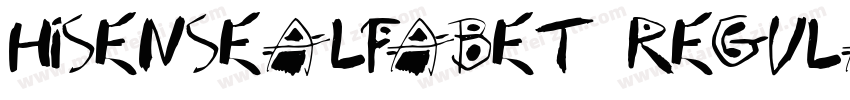 HisenseAlfabet Regula字体转换